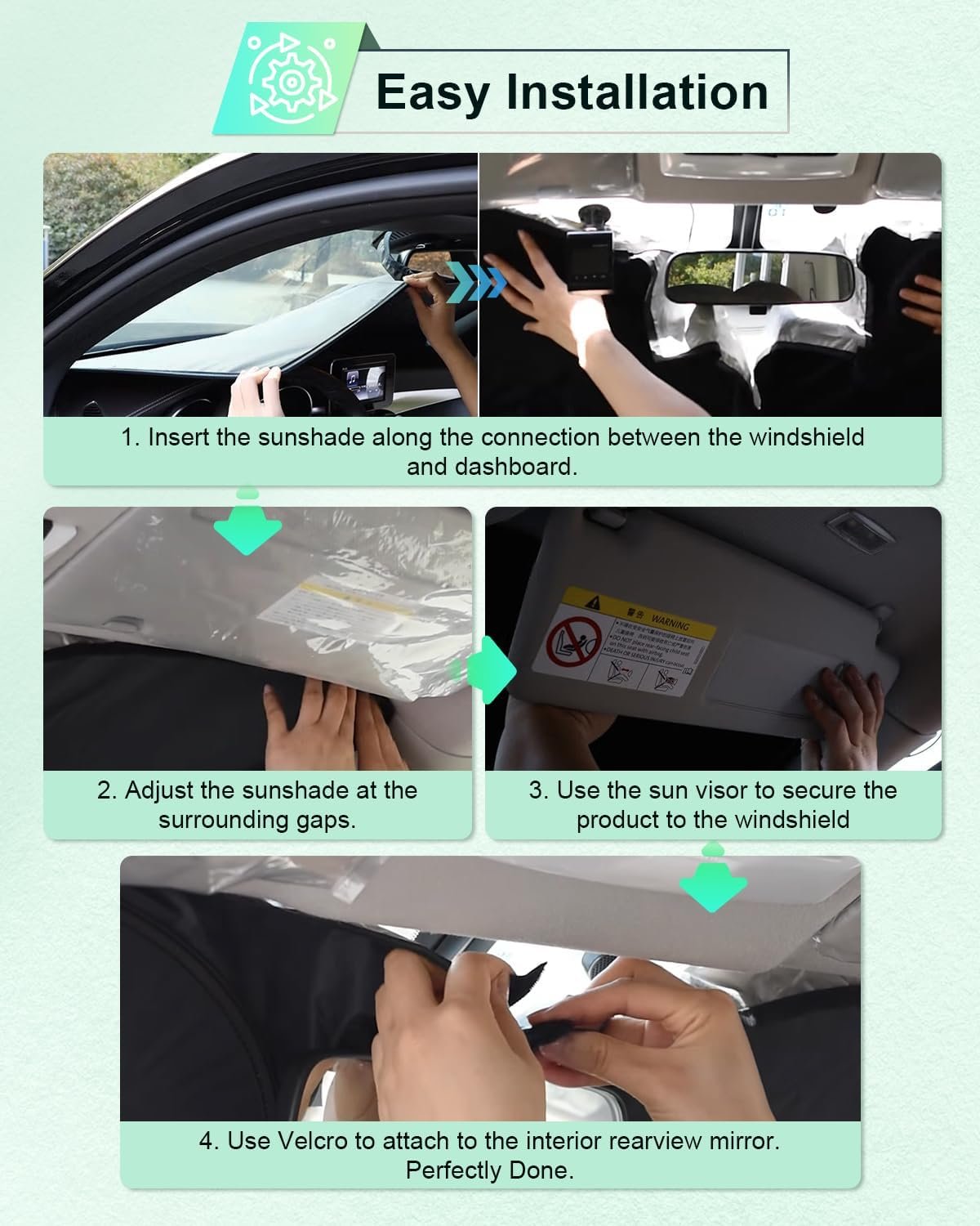 GAFAT Compatible with BMW 3 Series G20 G21 i3 G28 / 4 Series G22 i4 G26 2019-2024 2025 Interior Windshield Sun Shade Sun Shade Cooling UV Protection 3 Series Accessories