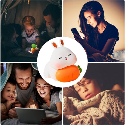 Bunny Lamp,Light Up Bunny - 3 Dimmable, Touch-Sensitive, Rechargeable, Night Light for Kids, Soothing Bedtime Ambience