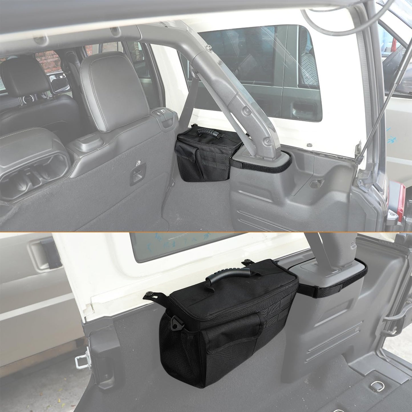 FSYHKJ 2-PACK Car Trunk Side Storage Bag Organizer for Wrangler JL 2018 2019 2020 2021 2022 2023 Cargo Storage Bag Box with Multi-Pockets Organizers Interior Accessories