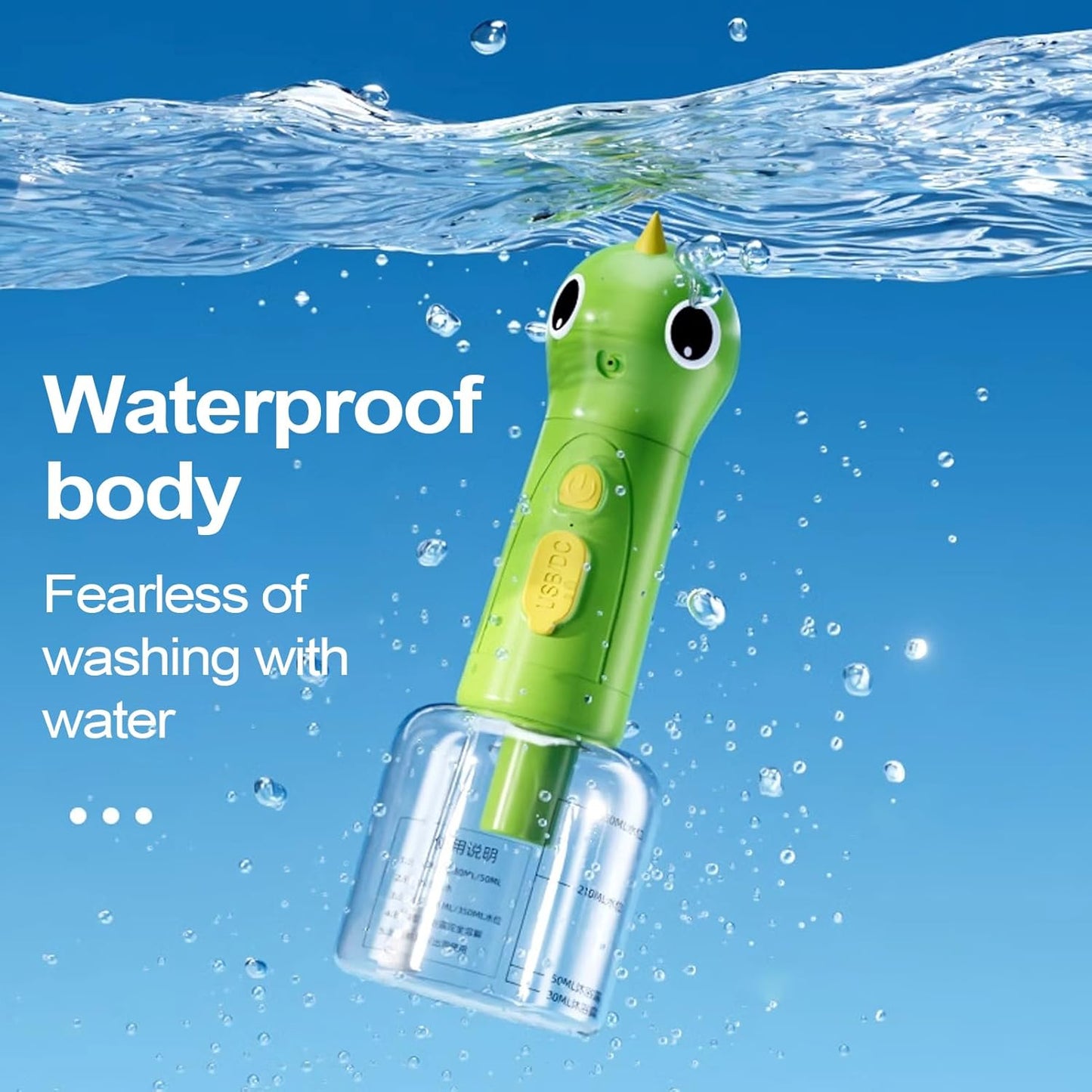 Dog Shampoo Dispenser, Electric Foaming Shampoo Dispenser, Cute Efficient Washing Foamer, Portable with Precision Scale, Bathing Supplies for Bathtub, Bathroom, Kitchen Sink, 1 Set