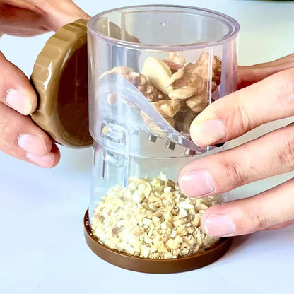 Manual Nut Mincer - Crank Slicer, Ecan Nut Crusher | Nut Cutter for , Spices, Garlic, Ginger Chopper, Kitchen Food Prep Tool for Kitchen