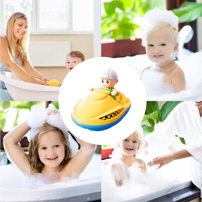 Bath Toys, Wind Up Water Toys, Animal Swimmers with Swimming Motion, Bright Color Design, Interactive Sensory Play for Toddler, Pool, Bathtub, Beach, Shower Fun, Yellow/Blue