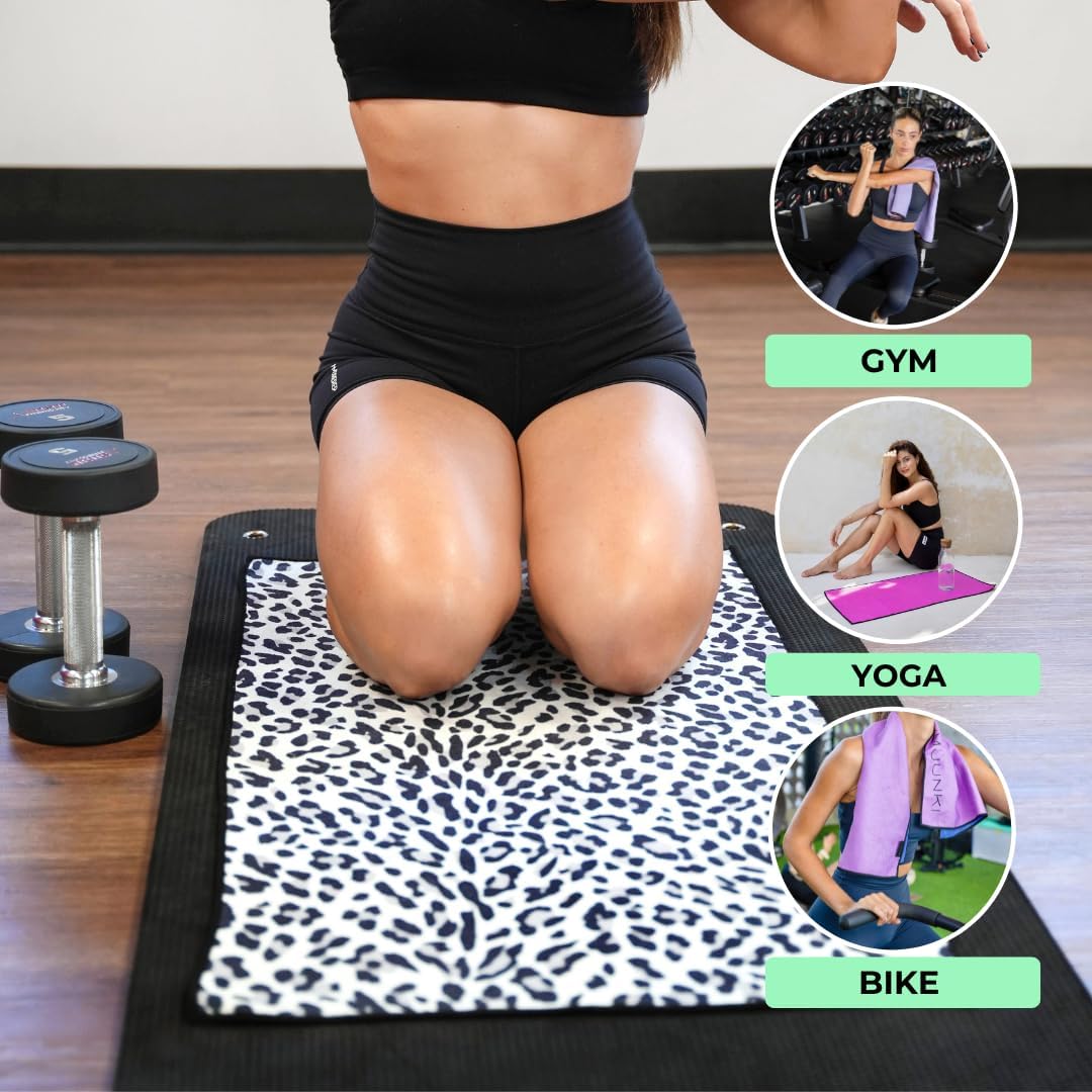Jymjunki Gym Towel for Working Out (90 x 45 CM) - 100% Recycled Microfiber, Lightweight Soft & Highly Absorbent Sports, Yoga & Workout Towel, Sweat Towel for Gym - Great Gift Idea