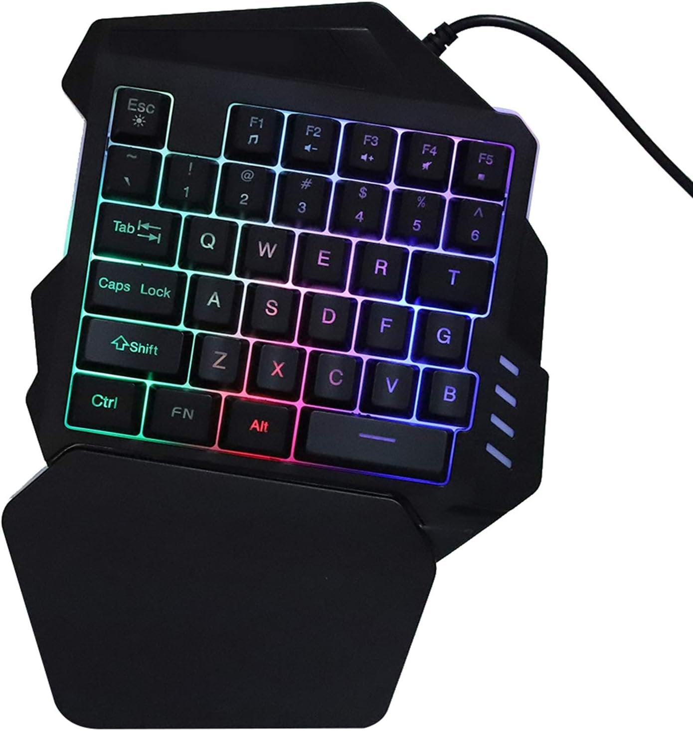 J50 One-Handed Gaming Mouse and Keyboard Set for Win2000/Android/OS X - Essential Computer Accessory for Gamers