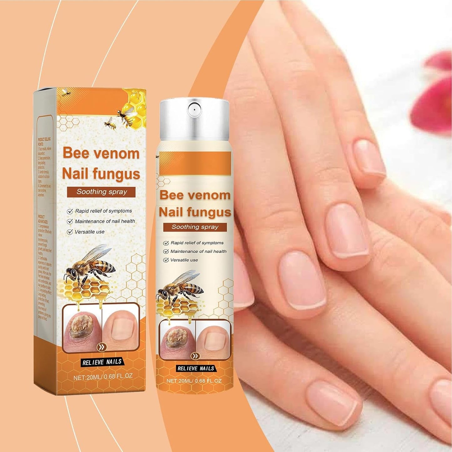 Nail Care Liquid, Nail Repair Renewal Spray Solution, 1.02x1.02x4.06 Inches Portable Bottle, Soothing Toenail for Damaged Nails, Men, Women, Adults, Easy to Use