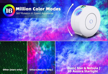 Anyuainiya Star Projector Galaxy Light for Bedroom, Smart APP & Voice Control Nebula Projector, Perfect Christmas Hoom Decor Compatible with Alexa & Google Home, Rotatable and Adjustable Cloud Stars