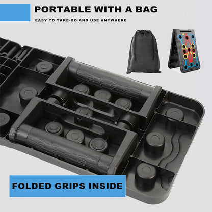 MODY RODY Foldable Push Up Board with Non Slip Pads Set | Exercise Push Up Bars for Men | Durable Push Up Stands Home Gym Accessories