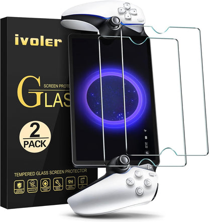 ivoler [2 Pack]Screen Protector Tempered Glass for PlayStation Portal Remote Player Handheld 8 inch 2023, Transparent HD Clear Anti-Scratch Screen Protector for PlayStation Portal PS5 Handheld