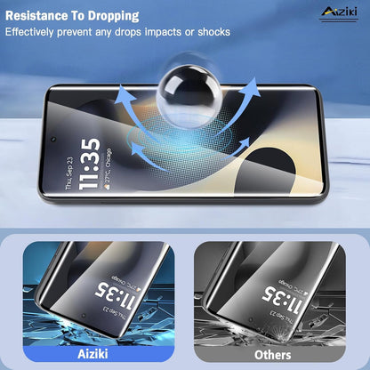 Aiziki (2 Pack) Designed for Motorola Edge 2024 Screen Protector, 9H Hardness Tempered Glass, Ultra Resistant, Shatterproof, Bubble Free for Moto Edge 2024/Moto Eege 2023 Tempered Glass, Case Friendly