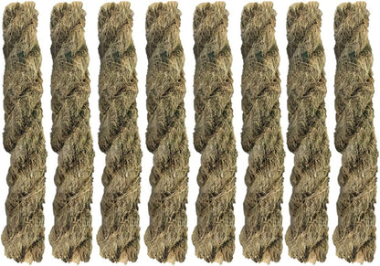 Fire Starter Survival Tool, Magnesium Ferro Rods Fire Starter Kit, Waterproof Emergency Equipment, Fire Bellowing Tool, 4 Piece Wick Hemp Cord, Survival Whistle, Multifunctional Bag (8 Pcs Tinder Quickfire Kits)