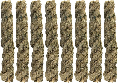 Fire Starter Survival Tool, Magnesium Ferro Rods Fire Starter Kit, Waterproof Emergency Equipment, Fire Bellowing Tool, 4 Piece Wick Hemp Cord, Survival Whistle, Multifunctional Bag (8 Pcs Tinder Quickfire Kits)