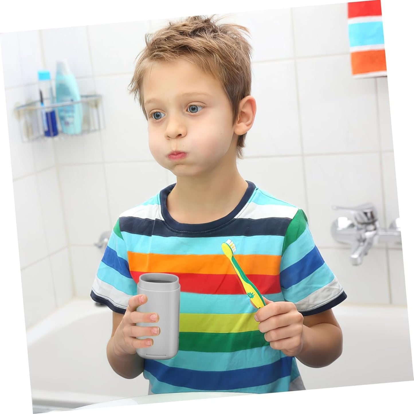 CHILDWEET 2 Pcs Travel Toothbrush Holder Lightweight Portable Toothbrush Case for Hygiene The Go Material for Travel Toiletries Camping