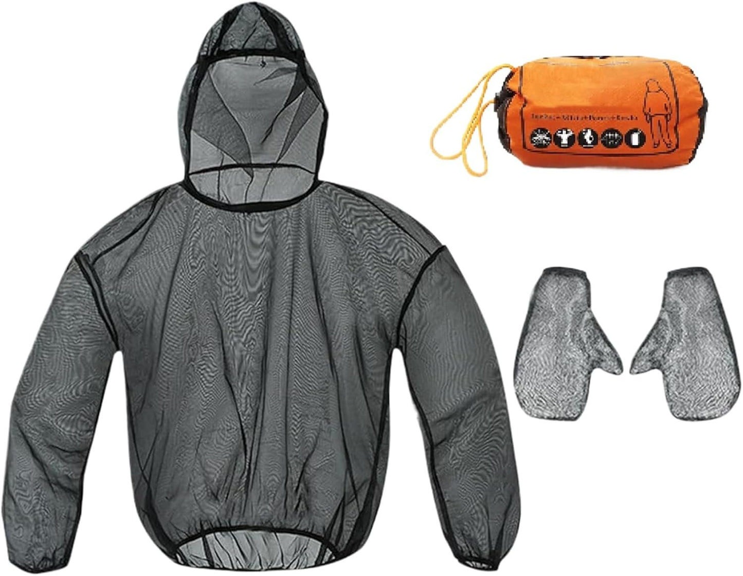 Jacket - Lightweight Netting Fly Suit, Mesh Protective Jacket | Breathable Full-Coverage Protection Gear, Hiking Gear for
