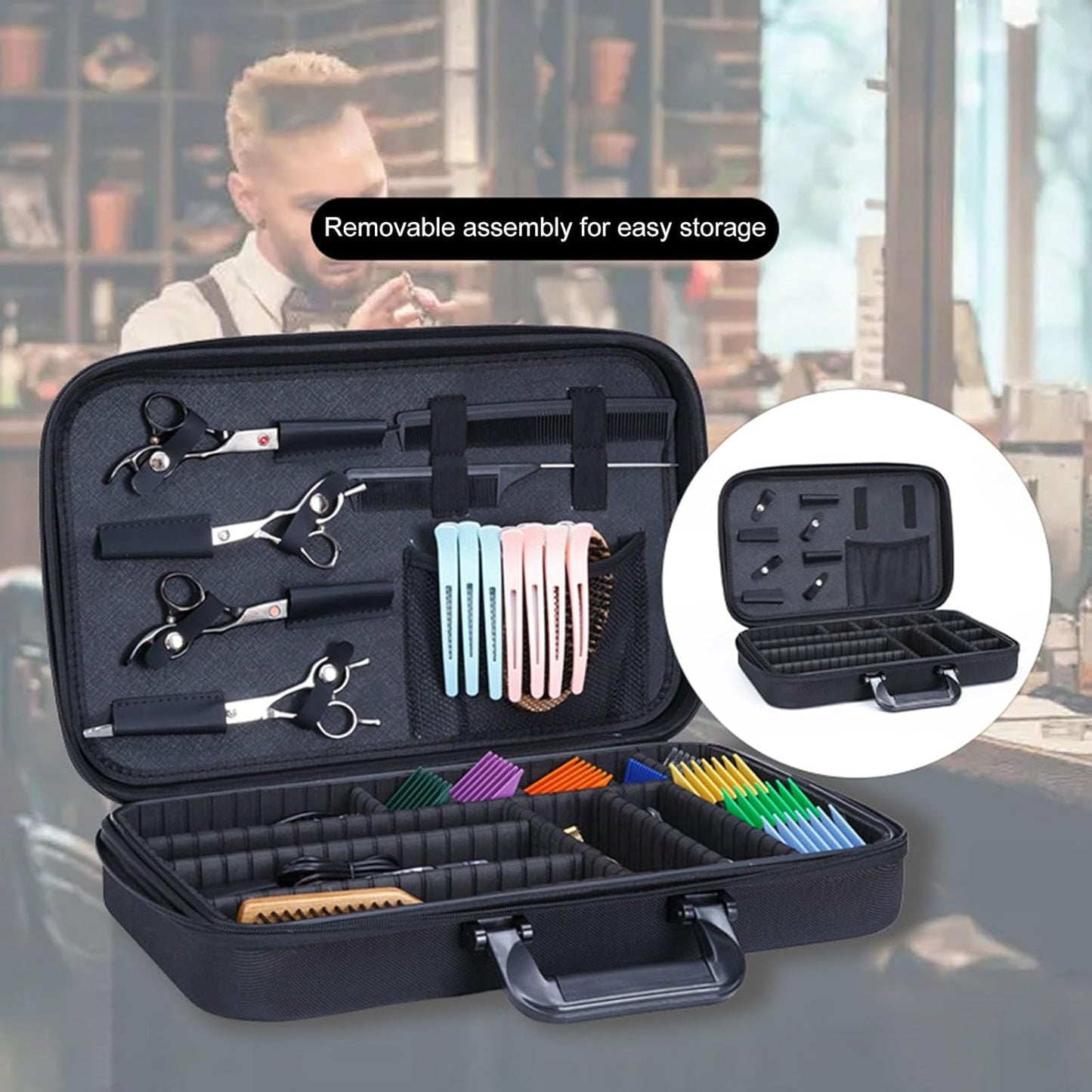 YUPEIUKLI zousxbs Scatola per Il Trasporto del Barbiere Valigia per Il Barbiere Cassetta degli Attrezzi per Salone Professionale Accessori per la Cura dei Capelli Conservazione organizzata
