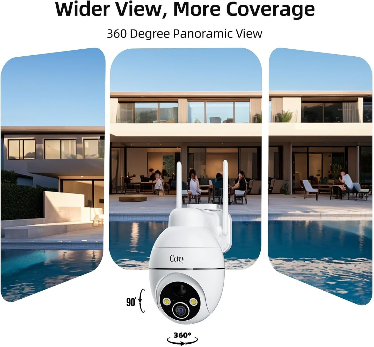 4G LTE Cellular Solar Security Camera Wireless Outdoor, No WiFi Needed, Solar Powered IP65 Waterproof, 2K Color Night Vision, 2 Way Talk, PIR Motion Alerts for Off-Grid Farm, Ranch, Rural Property