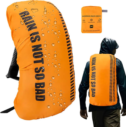 Impermeabile Backpack Cover, Travel Rain Shield, Daypack Protector Hiking, portatile Rainproof Pouch for Camping, Lightweight and Sturdy, Cycling Backpack Guard, Compact Outdoor Gear