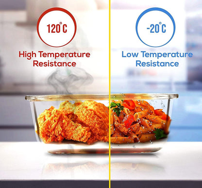 Kichly 18pcs Glass Food Storage Containers with Airtight Lids, BPA Free and FDA Approved, 9 Lids and 9 Containers for Meal Prep, Pantry Organizers, Freezer to Oven Safe, Glass Lunch Boxes,Food Savers