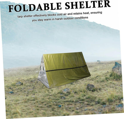 WHAMVOX Thermal Insulation Emergency Tent Pop up Camping Shelter Emergency Bag Survival Blanket Insulated Sheet