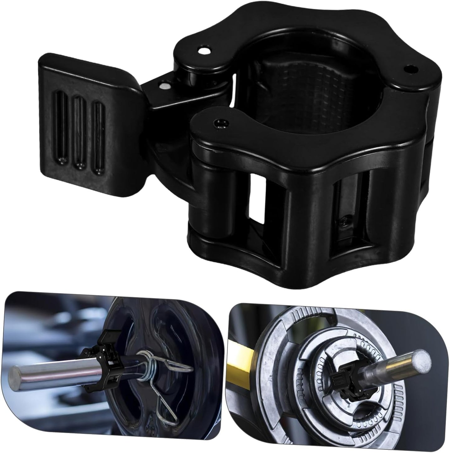 Zerodeko Secure Gym Equipment 25mm Barbell Collars Adjustable Clips for Dumbbell Spring Clamps