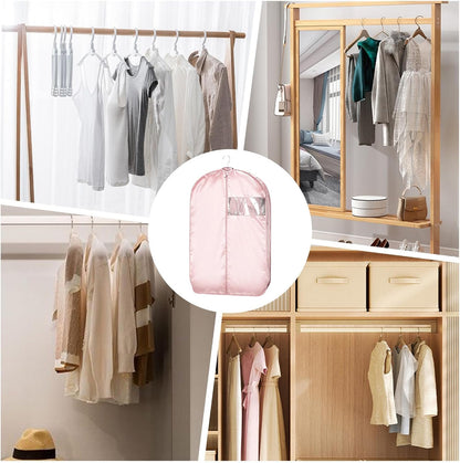Garment Bag, Long Dress Storage Pack, Dustproof Protective Organizer, Space-Saving Solution For House Moving, Airplane Packing, Laundry, And Closet Storage