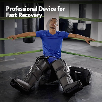 FIT KING Air Compression Recovery System, Foot and Leg Air Massage Boots for Blood Circulation and Fast Recovery, Enhance Sports Performance (Small)