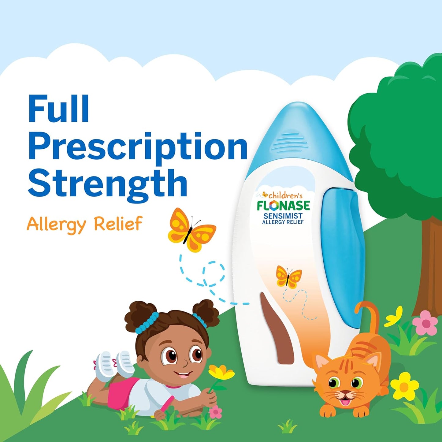 Flonase Sensimist Allergy Relief Nasal Spray for Adults and Kids - 120 Sprays Total (2 Bottles of 60 Sprays Each)