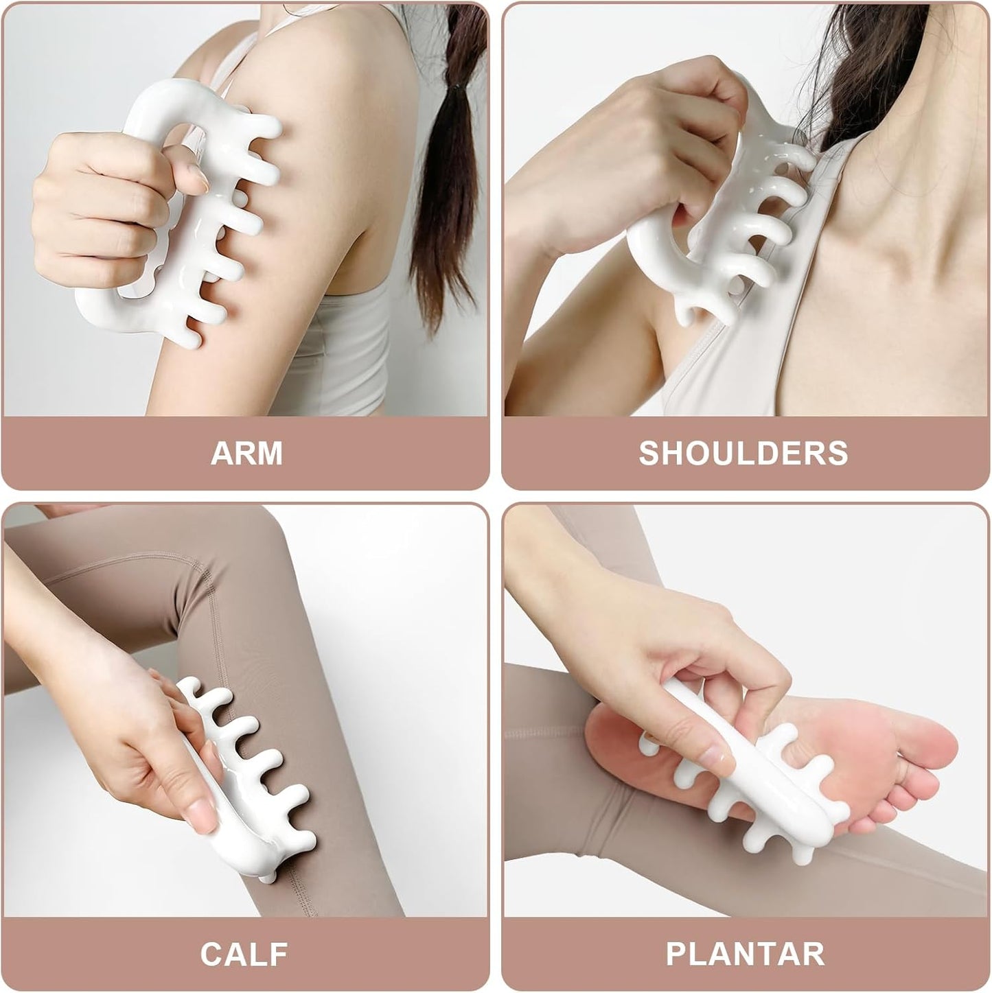 Vemoky Fascia Blaster for Cellulite Trigger Point Massage Tool Anti Cellulite Massager Tool Reaching Deep Myofascial Tissue Throughout The Body Release Muscle Knot Reduction Cellulite Tightening Skin