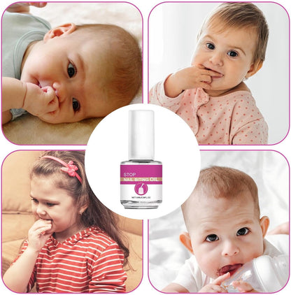 Stop Nail Biting Kids - Anti Nail Biting Nail Oil - Nail Care No Bite Nail Polish, Nail Biter Stopper, Safe & Effective Solution, Stop Biting Nails for Kids