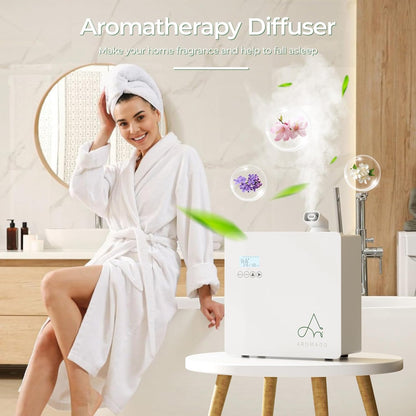 Aromadd 3500 sq.ft Waterless Essential Oil Diffuser, 500 ml Smart Scent Air Machine for Home, Hotel, Office—Cold Air Technology Hotel Diffuser for Large Room, APP and Button Control