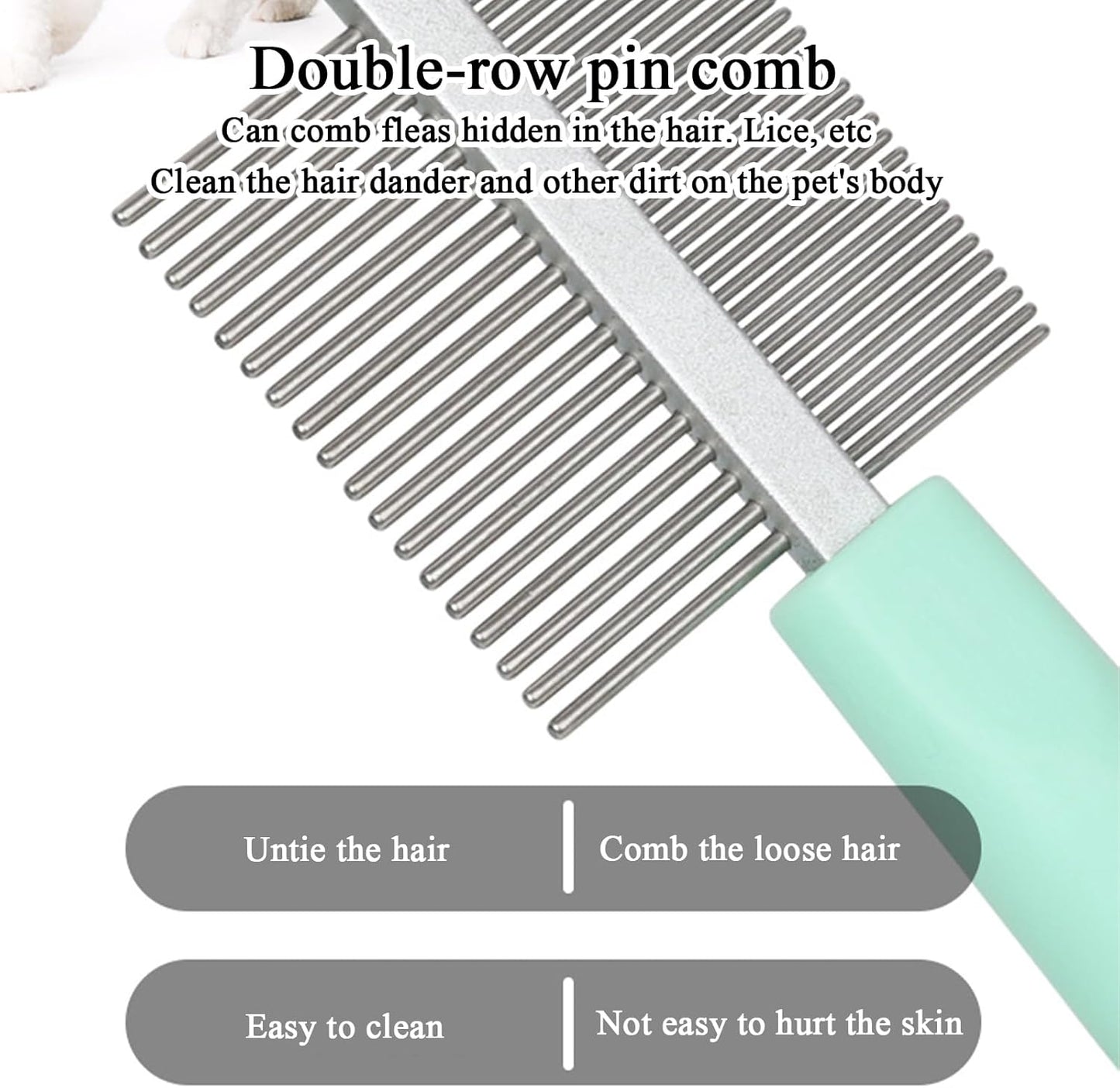 Pet Grooming Kit, Pets Grooming Set, Portable Multifunctional Detailing Tool Set, Essential for Bathing, Shedding, Trimming, Indoor Cleaning, Ideal for Kitten, Puppy Care Routines