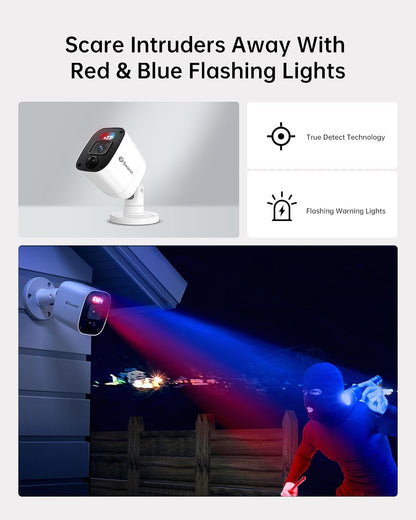 Swann 8 Channel 8 Camera 1080p Full HD Security System with 4680 1TB DVR Recorder, Wired Surveillance Bullet Cameras, Colour Night Vision, Heat & Motion Detection & Microphone | SWDVK-846808MQB