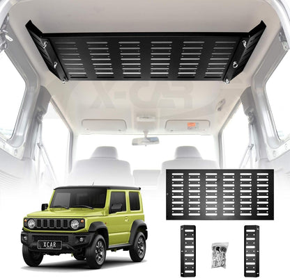 X-CAR Rear Rack Storage Celling Shelf for Suzuki Jimny 3-Door 2018-2025 Internal Trunk Expansion Durable Interior Bracket Luggage Organizer