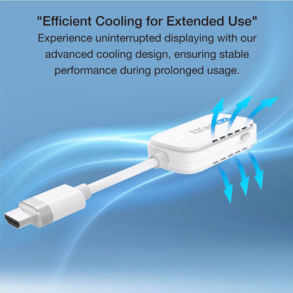 EZCast Wireless HDMI Transmitter & Receiver, 1080P 60Hz, Screen Mirroring and Extending for Laptop/PC/PS5, 30m Range