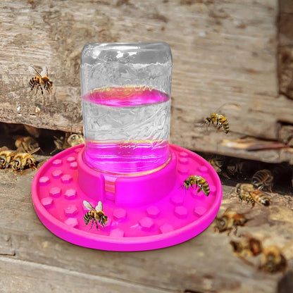 Bee Watering Station - Bee Feeder Jar, Portable Bee Waterer Tool, Garden Bee Drinking Fountain | Durablee Bee Water Dispenser, Multifunctional Bee Water Feeder for Garden Decoration, 7.48x6.69 Inches