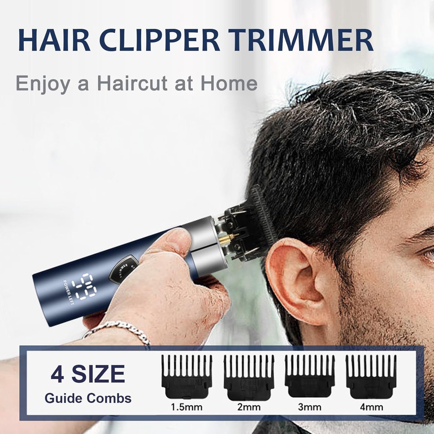LAIKME Body Hair Trimmer for Men - Electric Male Hygiene Grooming Shaver - Hair Razor Nose Trimmer Clippers - 3 in 1 Groin Groomer IPX5 Waterproof LED Display Remover for Chest Back Armpit