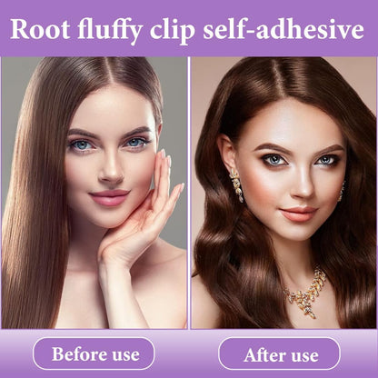 NHQZ Women Instant Volumizing Hair Clips Volume Roller Clips Curls Roots for All Hair Types Purple 2 Pcs