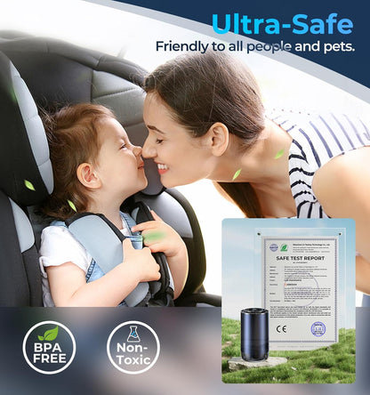 Oil Diffuser for Home and Car Smart Air Freshener, Auto On/Off by AI Chip, Built-in Battery, Works Silently, Refill Oil Aroma with 120 Days Long-Lasting Scent, Gifts for Men and Women-Cologne, Black