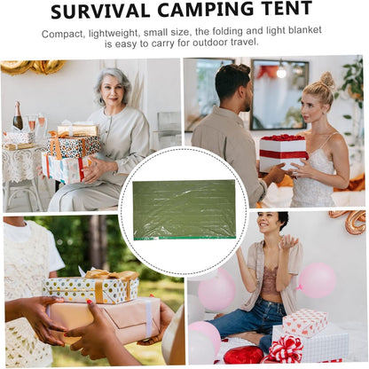 Generic Survival Camping Tent Emergency Thermal Blanket Multi Purpose Outdoor Survival Gear for Hiking Camping Lightweight Compact Design Essential for Emergency Preparedness