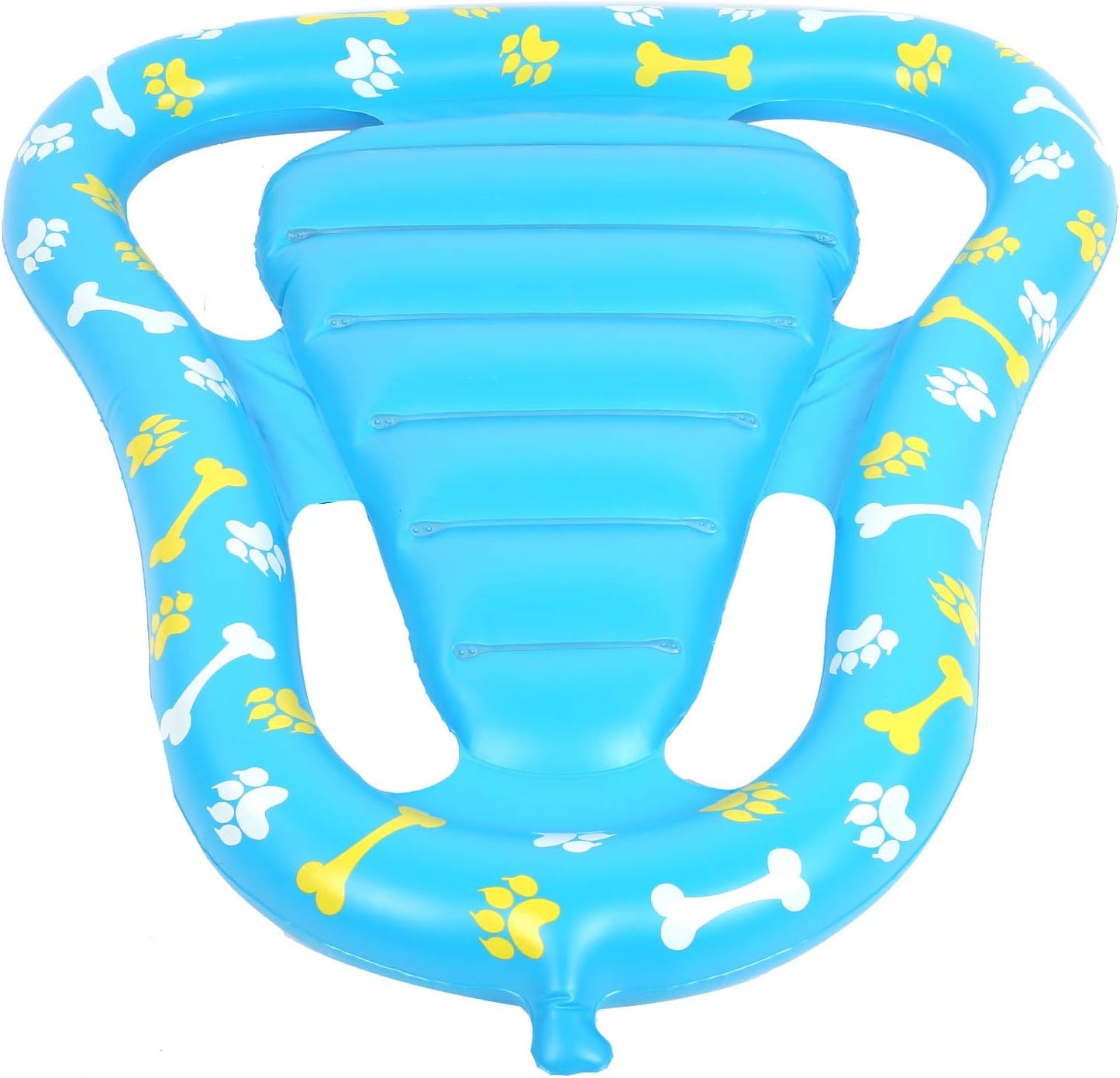 Pet Floating Row, Dog Pool Float Inflatable Raft, Made of Sturdy 0.35mm PVC, Easy to Store and Use, Double Air Chambers for Safety, Fun Water Tool for Pets