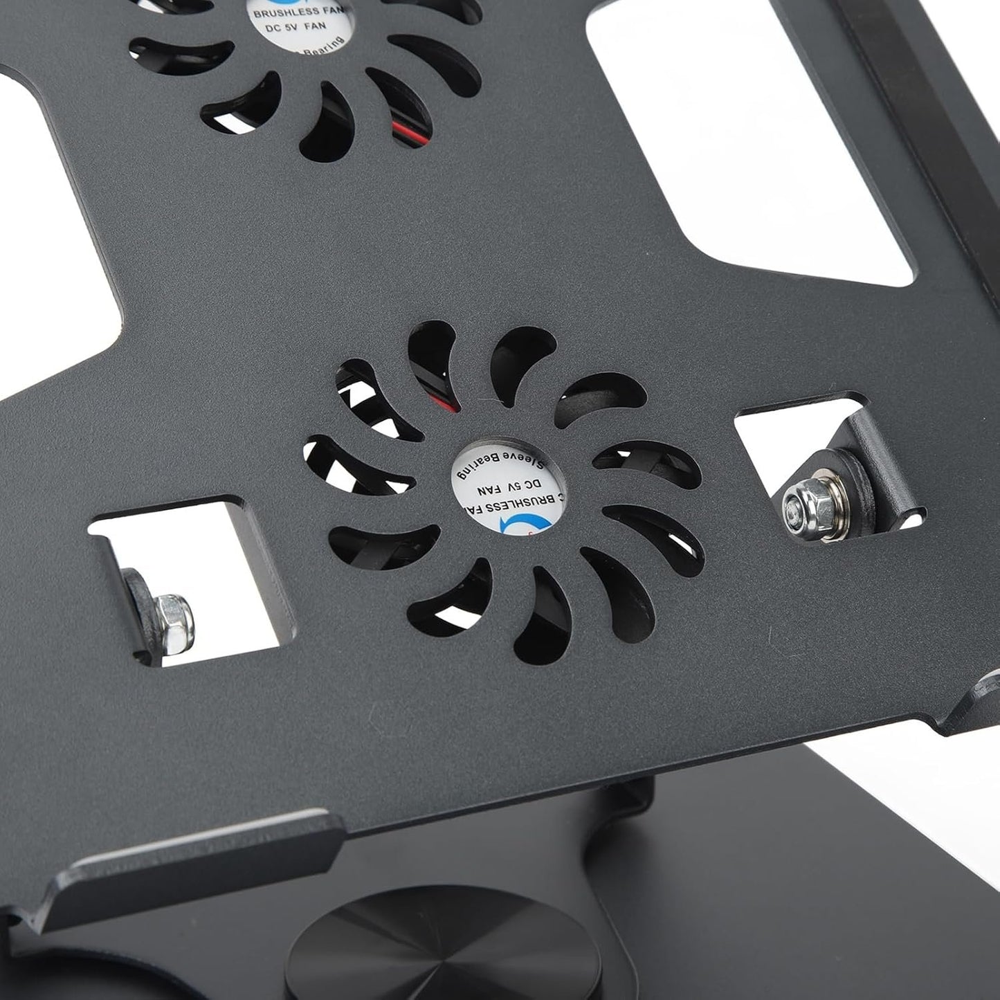 Laptop Stand, Notebook Riser Holder with Stepless Adjustable Cooling Fan Design, Ergonomic Rotatable Laptop Holder for Devices 11 to 17.3 Inches