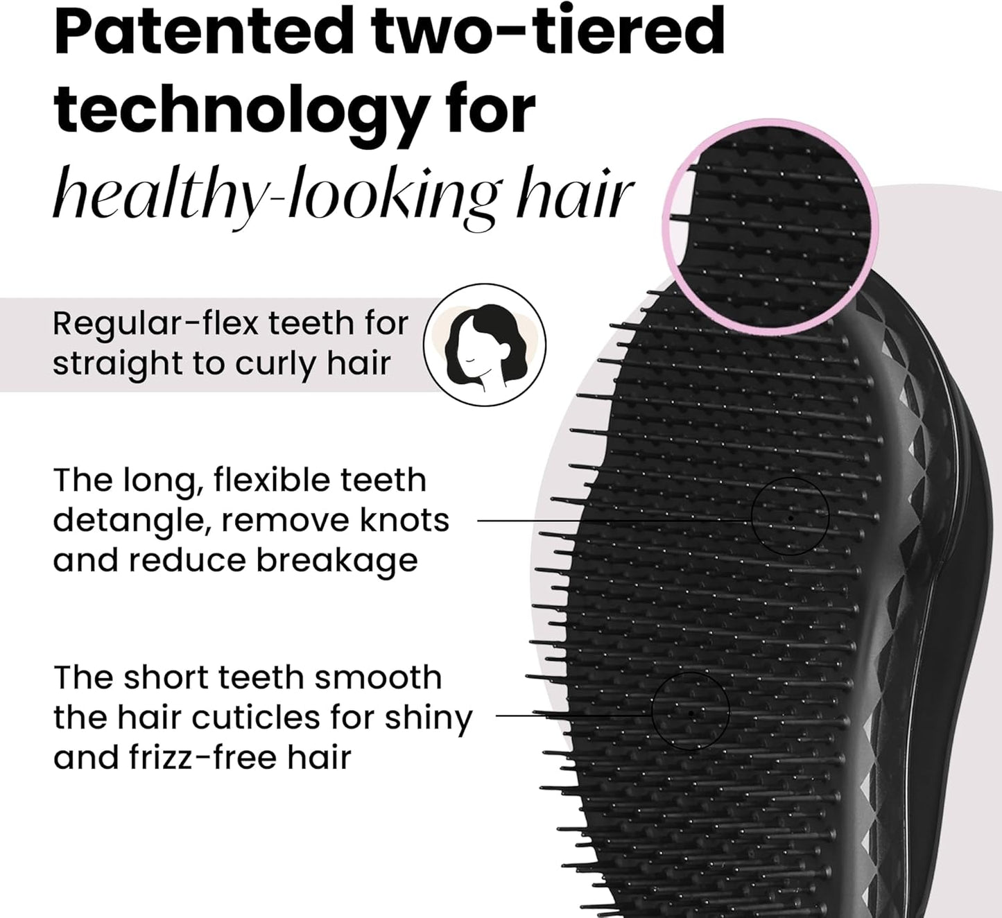 Tangle Teezer Hair Brush - Panther Black