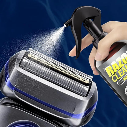 Universal Efficient Electric Razor Cleaner Spray,Electric Shaver Cleaning Solution,Blade Cleaner with Brush for Cleaning,Lubricating,And Rust Prevention