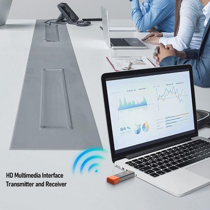 Wireless HDMI Transmitter and Receiver, Plug Play, Portable 1080P Extender, 5G Portable Wireless HDMI Extender Kit for Streaming Video and Audio to HDTV Projector Monitor