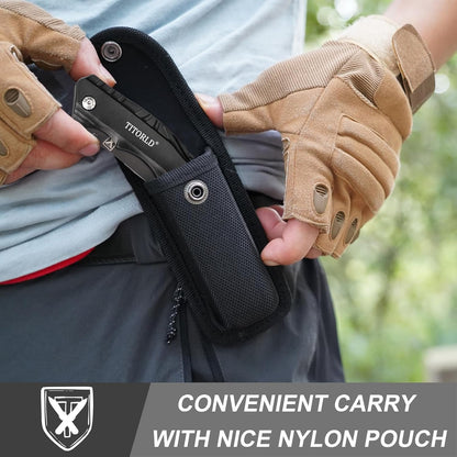 Gifts for Men Dad Him, Pocket Knife Multitool, Birthday Gifts for Men Him Dad, Cool Folding Knife, Unique Outdoor Camping Hiking Fishing Tools Gift Ideas, Cool Gadget