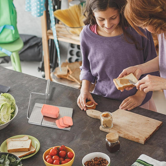Gadget da cucina in acciaio inossidabile, taglierina per uso domestico in acciaio inossidabile - Utensile da taglio in acciaio inossidabile - Taglierina manuale portatile da cucina per ristoranti per