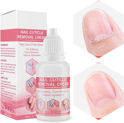 Cuticle Softener Liquid, Nail Care Cream 30ml, Moisturizing Daily Treatments for Dry Skin, Hydrating Formula for Nail Repair, Strengthens Damaged Cuticles, 3.35x1.14x3.35 Inches