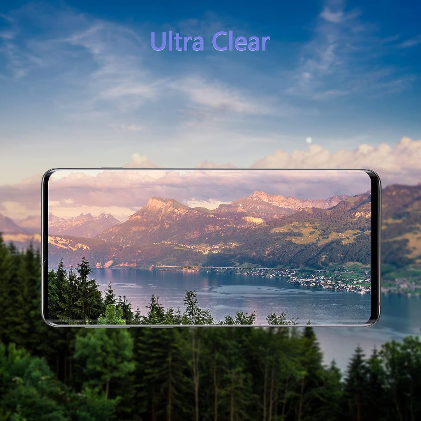 [2 Pack] JEHOO Screen Protector for Samsung Galaxy S10, Support Fingerprint 9H Tempered Glass Film for Samsung S10, Easy Installation, Bubble Free