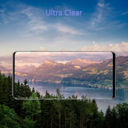 [2 Pack] JEHOO Screen Protector for Samsung Galaxy S10, Support Fingerprint 9H Tempered Glass Film for Samsung S10, Easy Installation, Bubble Free