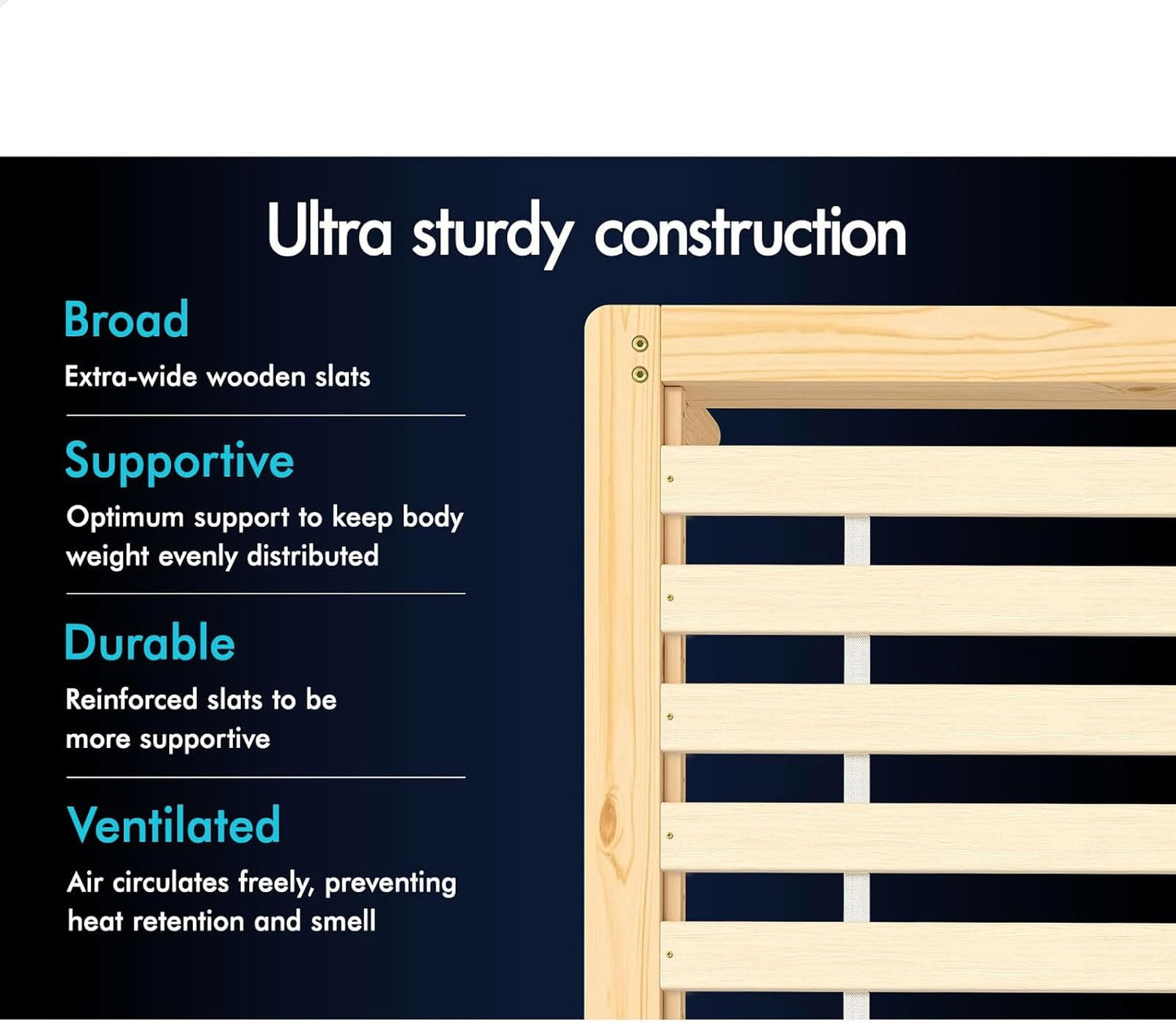 ALFORDSON King Single Bed Frame Wooden Bed Base with Timber Slats, Solid Pine Wood Mattress Base Platform Support, Bed Foundation with Storage Space, Home Bedroom Furniture, Basia Series in Oak