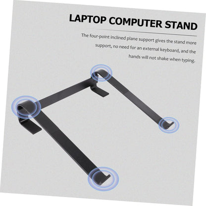 TEHAUX Aluminum Alloy Laptop Riser Holder for Desk Ergonomic Cooling Stand with Non Slip Pads Supports Laptops Durable and Stable